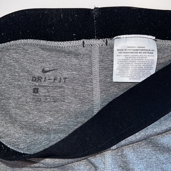 Nike pro warm tights grey black running color block mesh back compression S - Picture 8 of 13